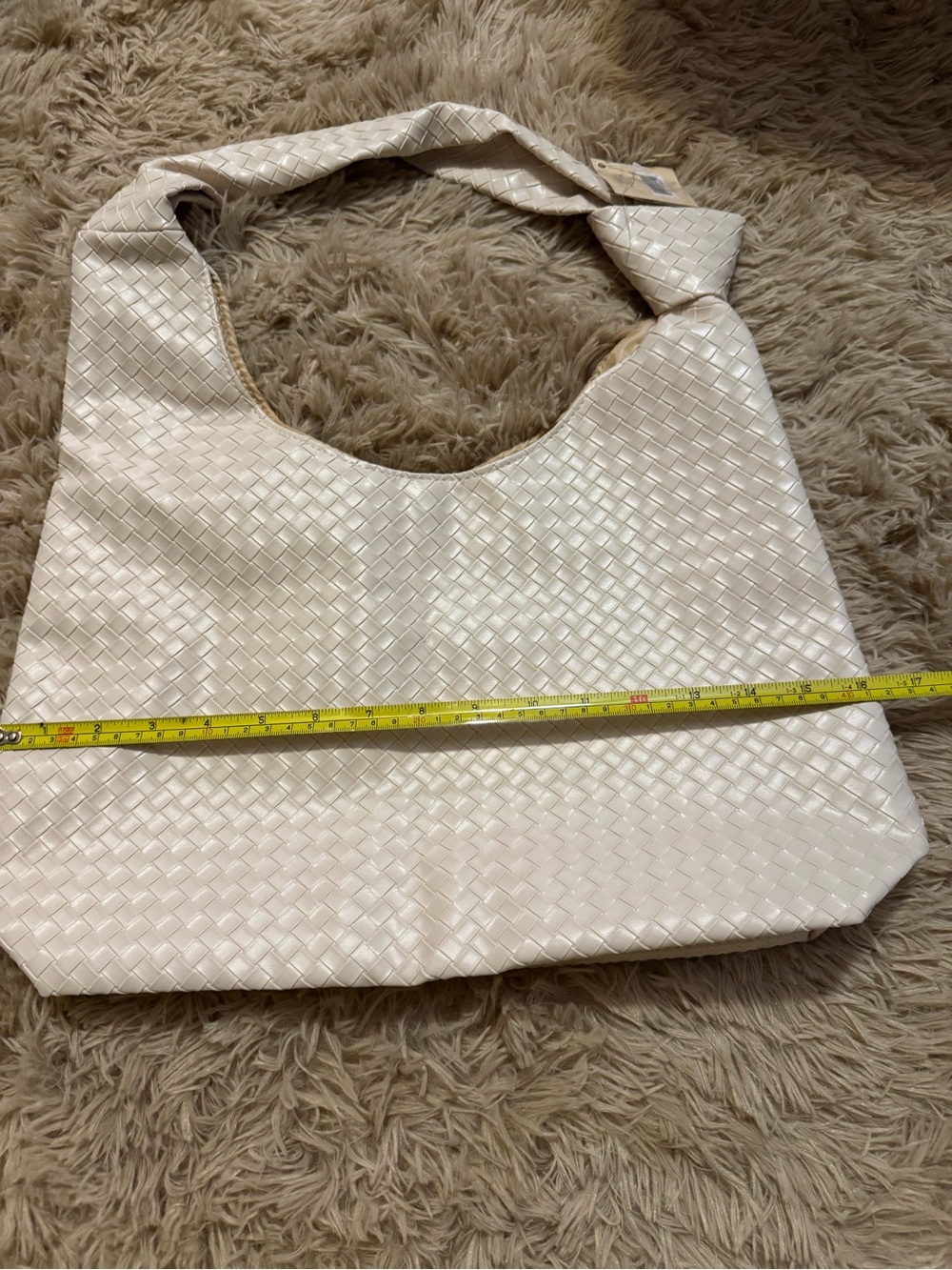 Ulta Beauty Woven Hobo Bag in Cream - Picture 4 of 5